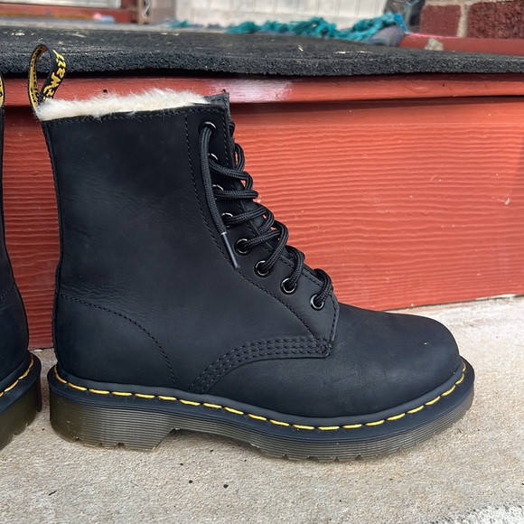 Dr. Martens 1460 Serena Faux Fur-Lined Boots - Picture 5 of 15